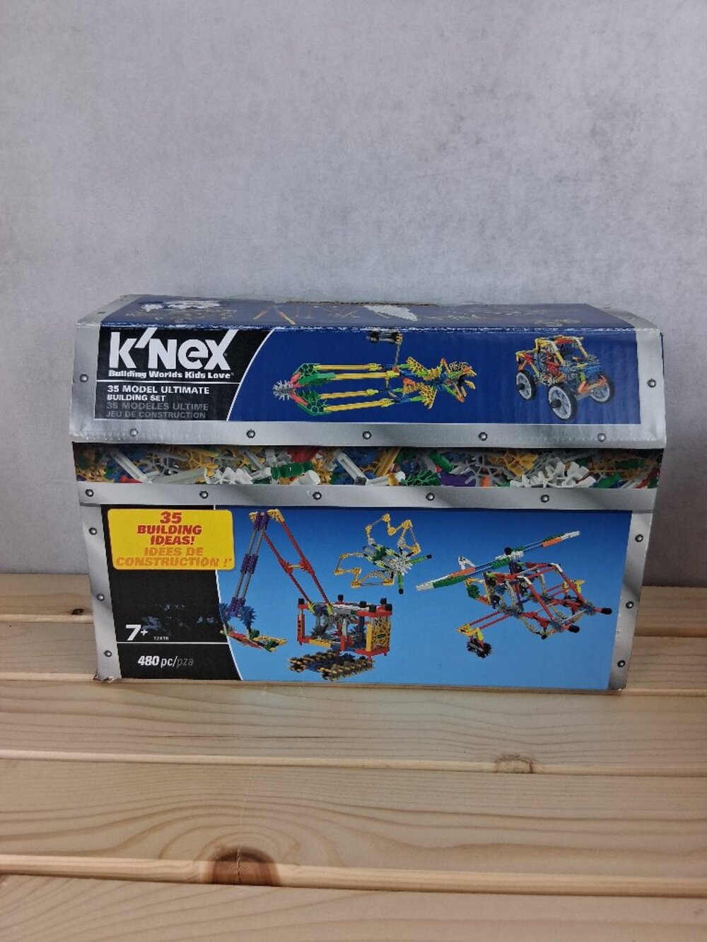 K'NEX Random Assorted Pieces Lot-Instruction Booklet + Building set Box included